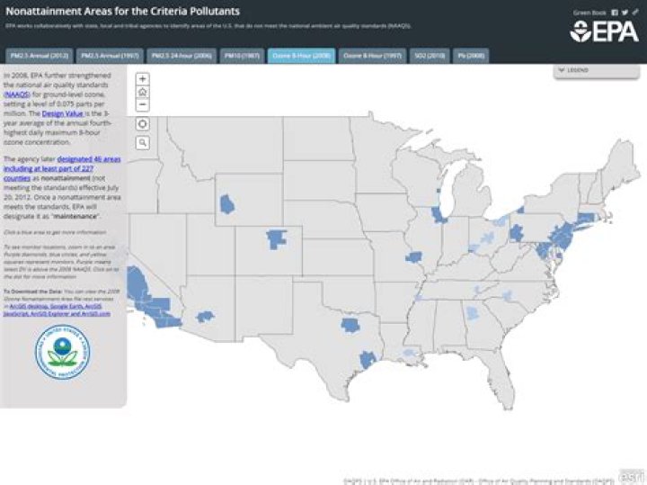 What is an EPA nonattainment area?