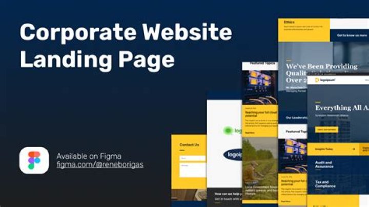 What is corporate landing page?