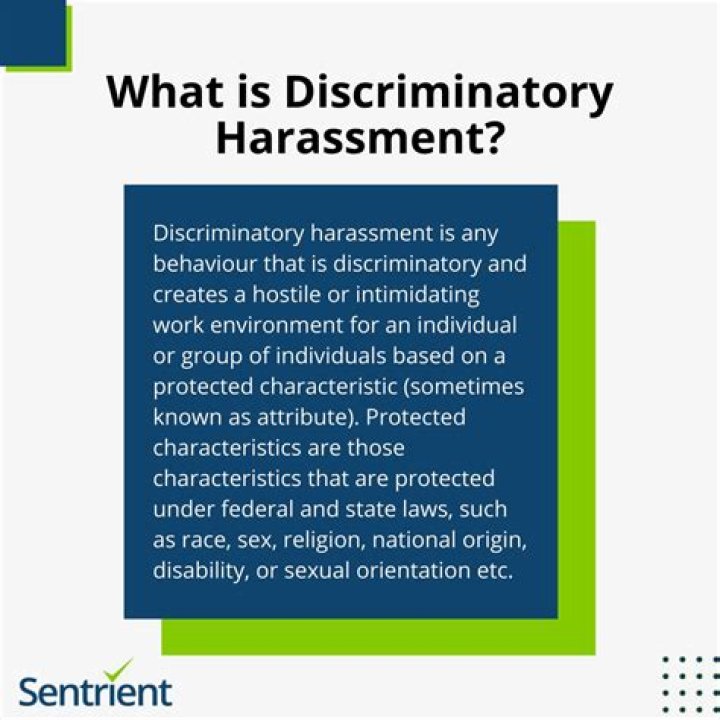 What is discriminatory harassment?