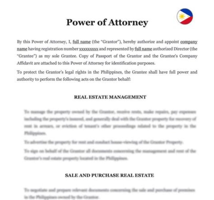 What is General Power of Attorney in Philippines?