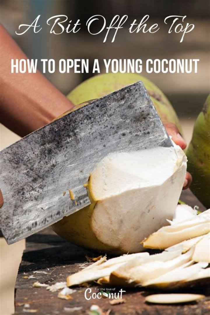 What is the best tool to open a coconut?