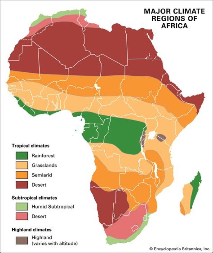 What is the climate in most of northern Africa like?