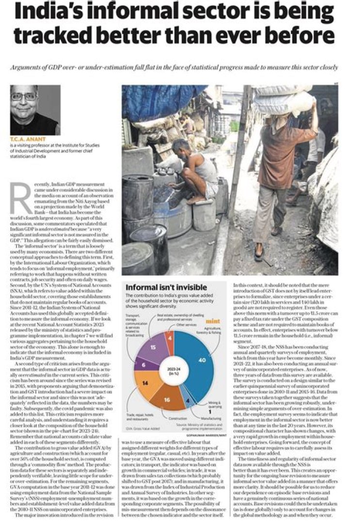 What is the informal sector in India?