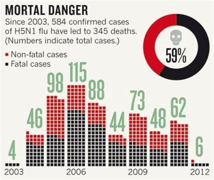 What is the mortality rate of H5N1?