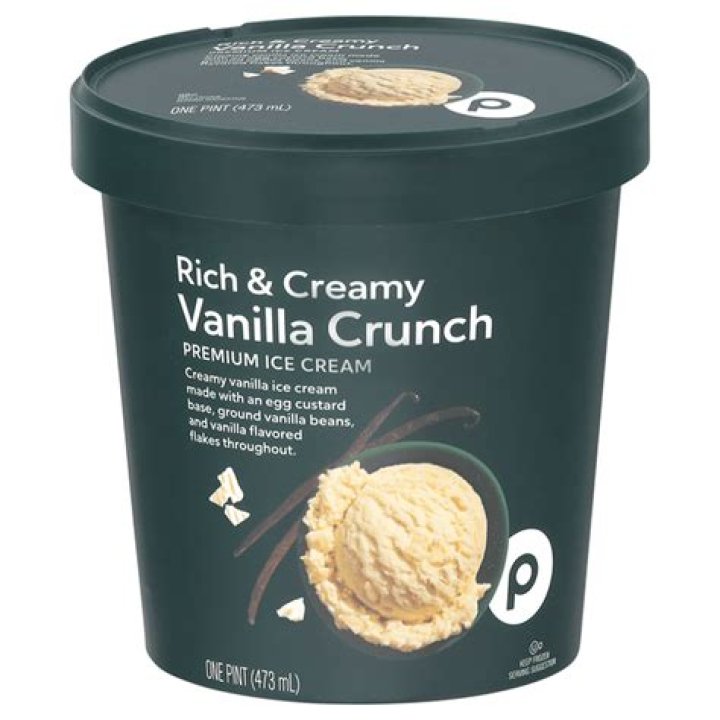 What is vanilla crunch ice cream?