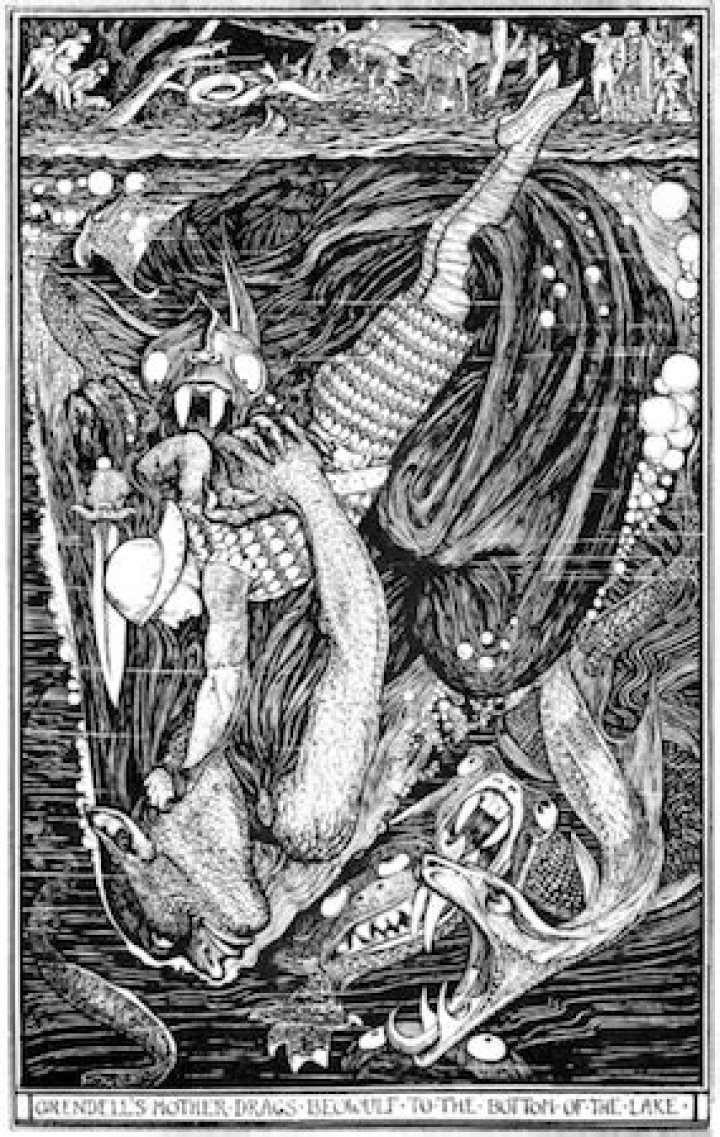 What line does Unferth give Beowulf?