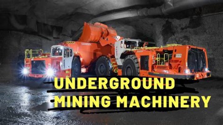 What machines are used in underground mining?