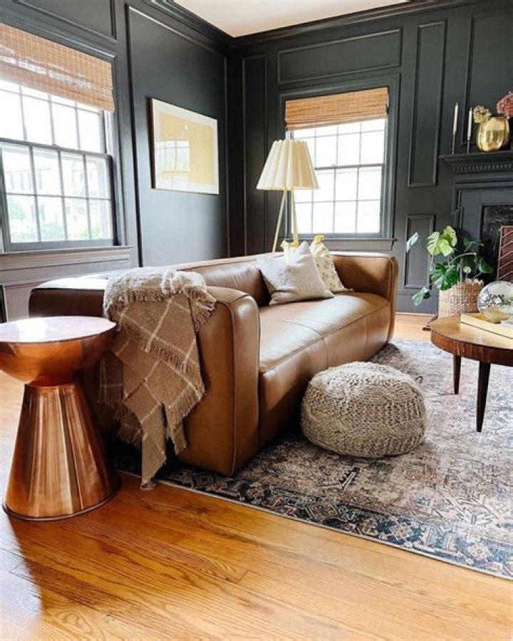 What pairs well with a leather sofa?