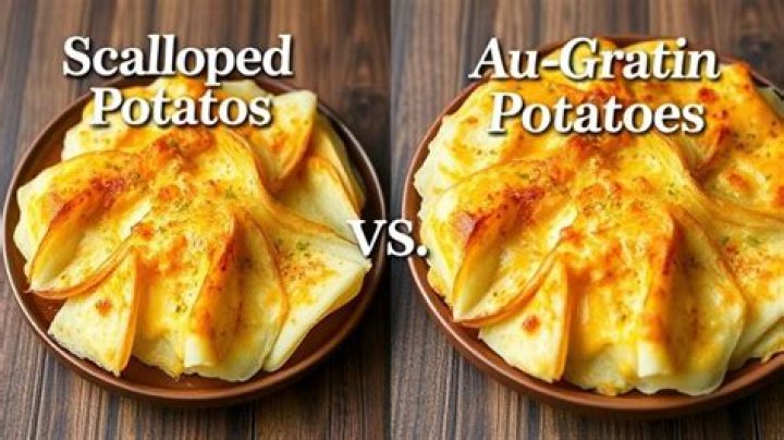 Whats the difference between scalloped potatoes and au gratin?