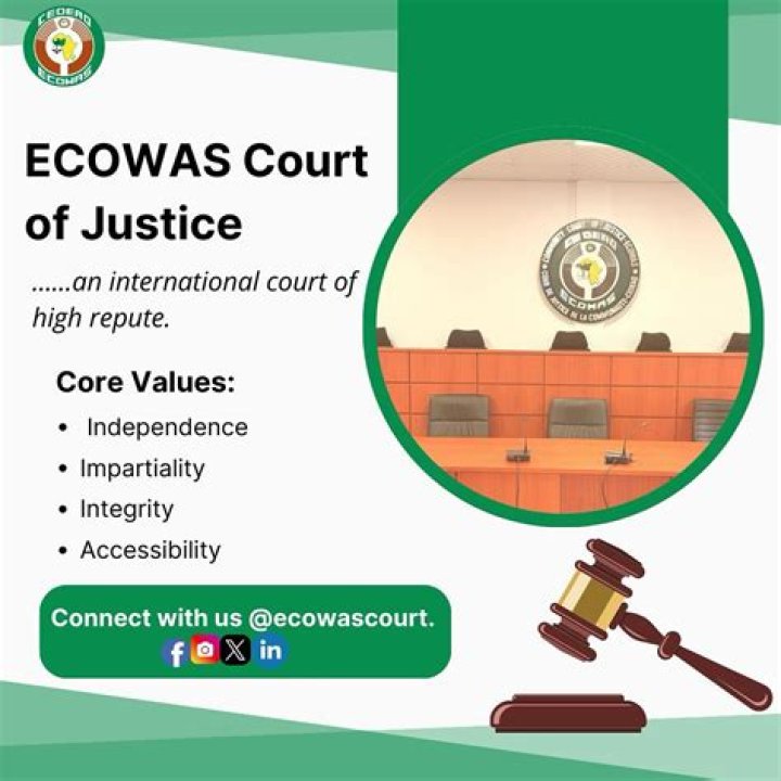 Where is the ECOWAS Court of Justice located?
