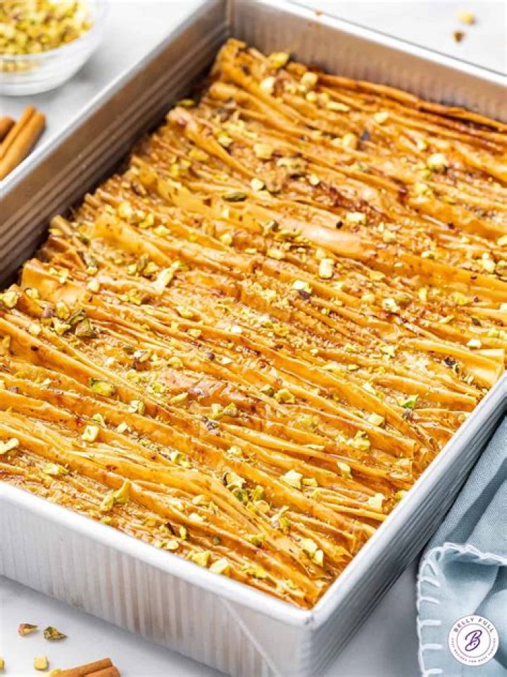 Which of the following is made with phyllo dough nuts and honey?