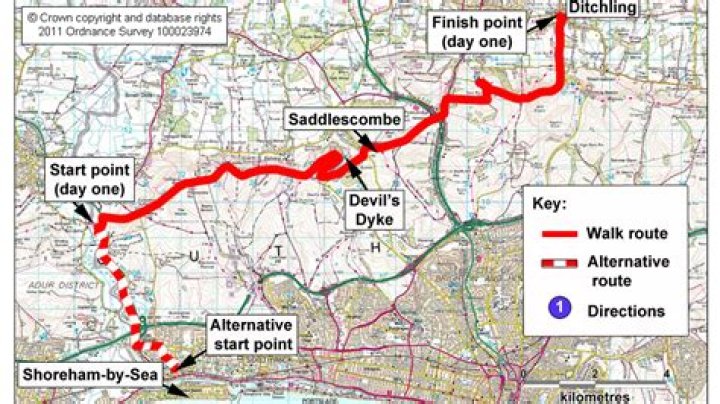Which OS maps for South Downs Way?