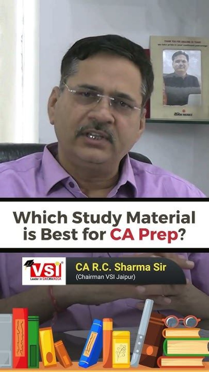 Which study material is best for CA?