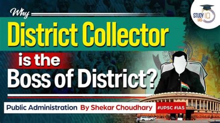 Who does district collector reports to?