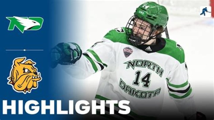 Who won North Dakota vs Minnesota hockey?